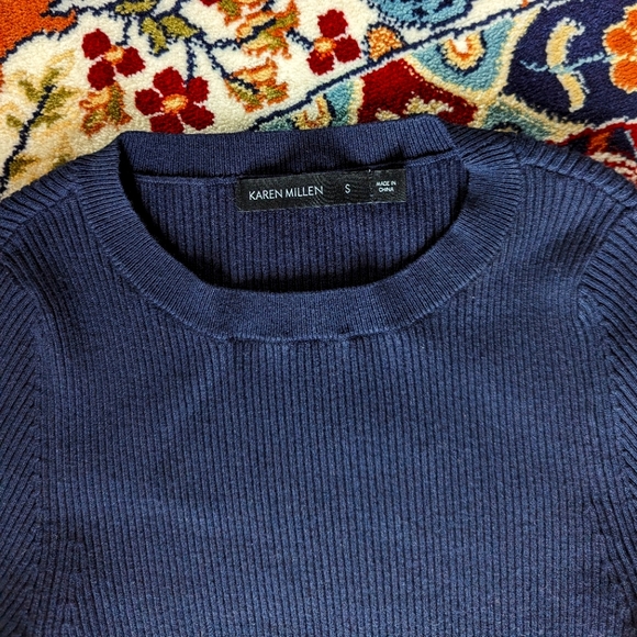 Karen Miller Frill Hem Long Sleeved Dress - Picture 5 of 6